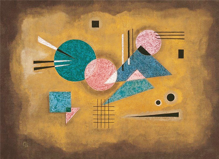 Fusing Pink 1928 Wassily Kandinsky Abstract Oil Painting